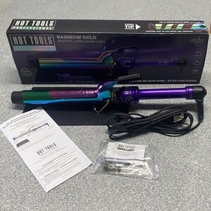Hot Tools Professional Rainbow Gold Curling Iron/Wand